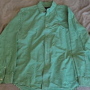 ralph lauren Dress Shirt Size Large Slim Fit Green